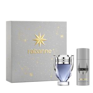  Paco Rabanne Invictus Eau de Toilette 100ml + Deospray 150ml Coffret